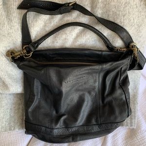 Large black leather Liebskind bag
